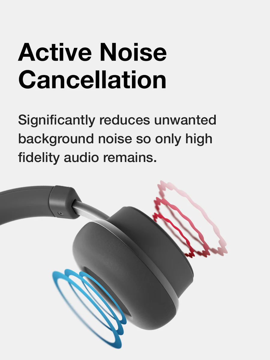 KOSS CS340BT QZ Active Noise Cancelling Wireless Headphones