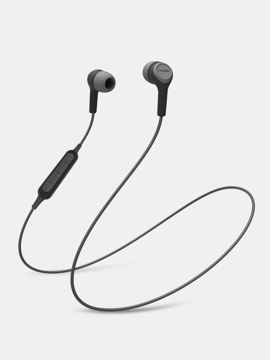 KOSS BT115i Grey Wireless Headphones with inline mic and remote